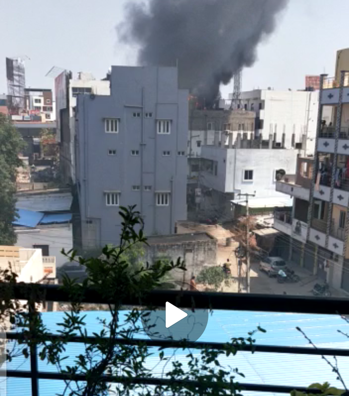 Telangana :पिलर नंबर 136 में लगी आग
